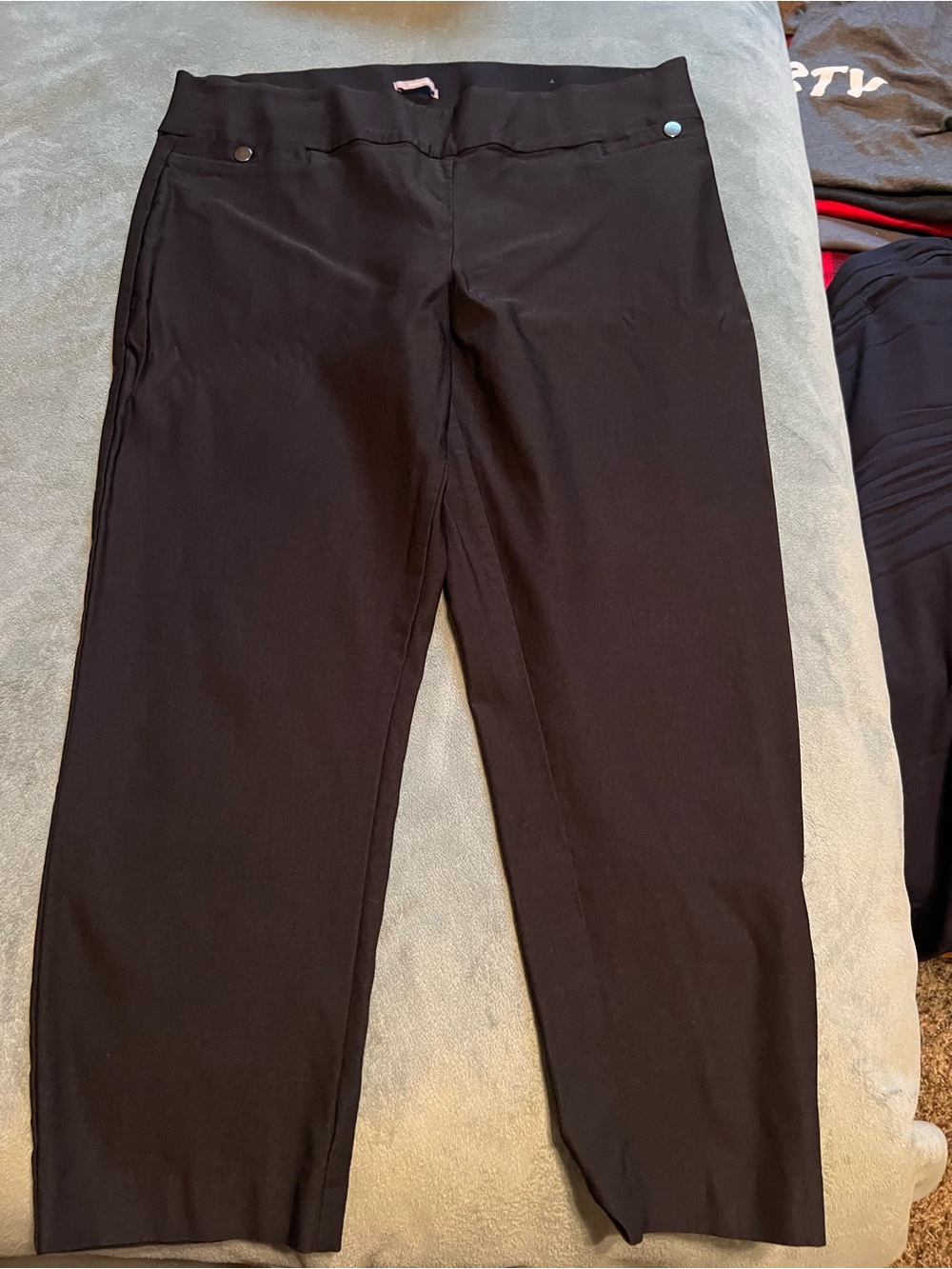 Maurices Black Women's Capris Stretch Pull-On Pants